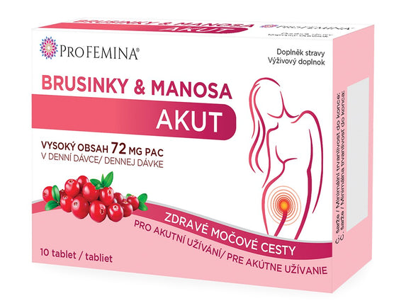 Profemina® Cranberries & Manosa Acute 10 tablets