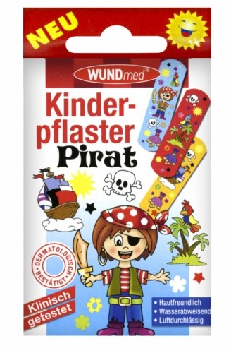 WUNDmed children's band aids - Pirate 3 x 10 pcs