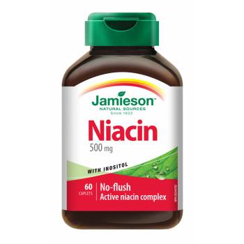Jamieson Niacin 500 mg with inositol 60 tablets - mydrxm.com