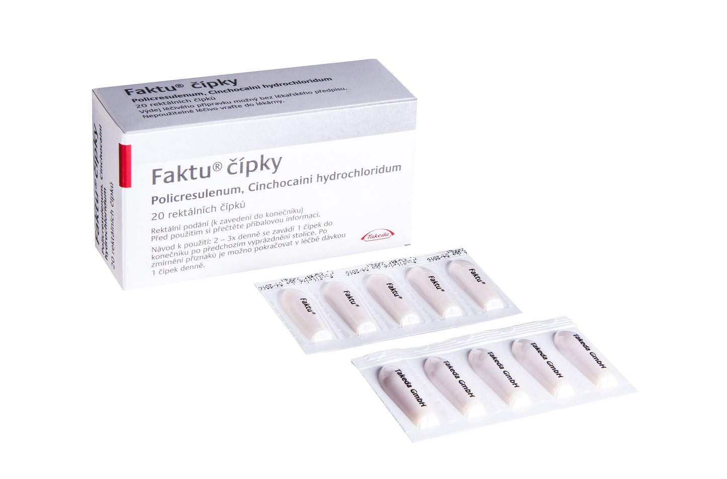 Faktu hemorrhoids suppositories 20 pcs 100 mg - mydrxm.com