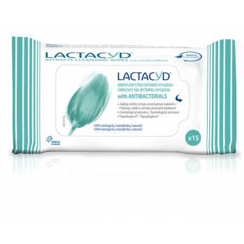 Lactacyd Antibacterial wipes for intimate hygiene 15 pcs - mydrxm.com
