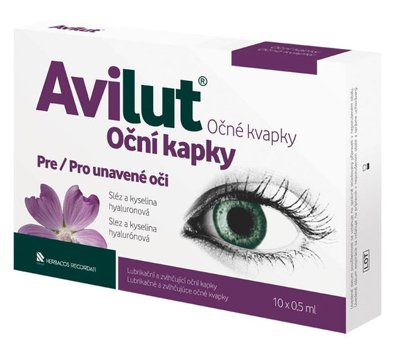Avilut Eye Drops 10 x 0.5 ml for tired eyes - mydrxm.com