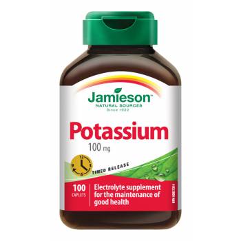 Jamieson Sustained-release Potassium 100 mg 100 tablets - mydrxm.com