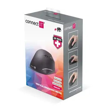 Connect IT CMO-2510-BK ergonomic vertical wireless mouse