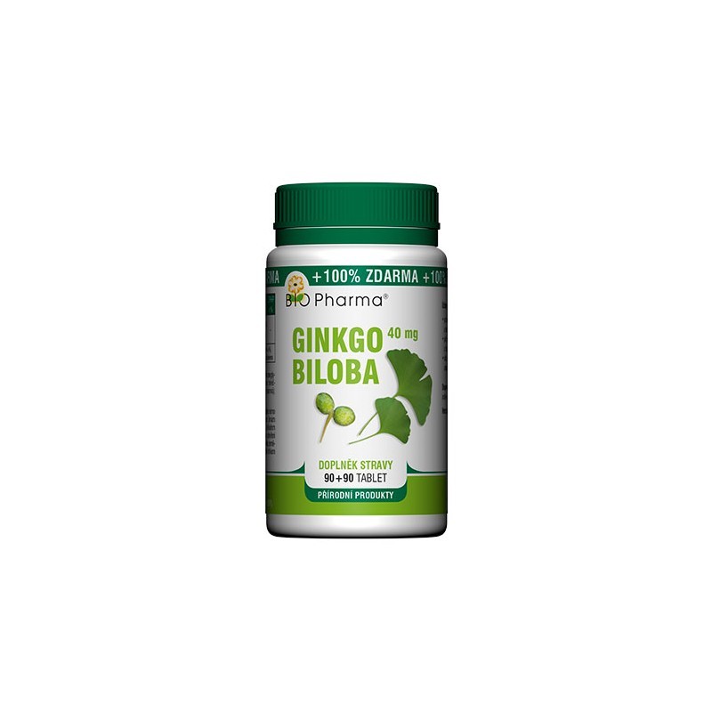 Ginkgo Biloba 40mg 90 tablets + 90 FREE