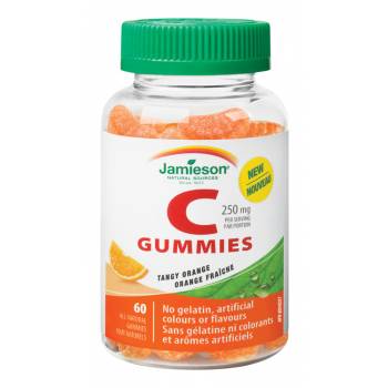 Jamieson Vitamin C Gummies flavor orange 60 chewable tablets - mydrxm.com