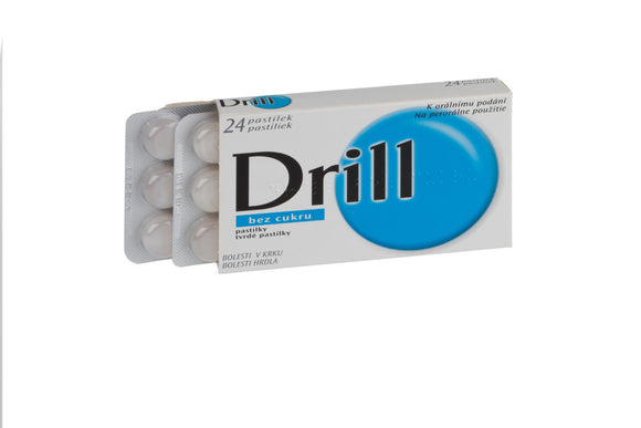 Drill without sugar 3mg / 0,2mg 24 lozenges