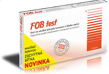 FOB test for occult bleeding in human stool