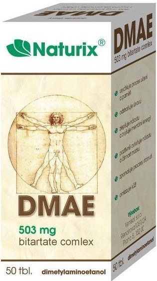 DMAE 503mg Bitartate Complex 50 tablets