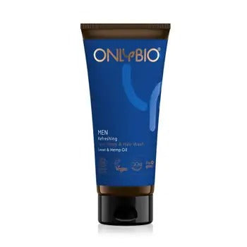 OnlyBio refreshing cleansing gel for face, body and hair for Men 200 ml