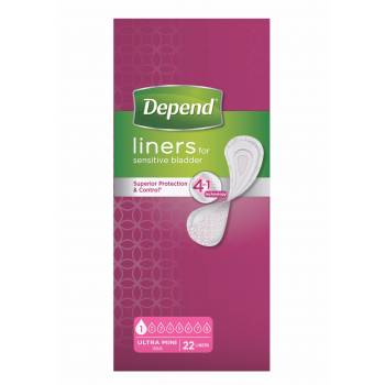 Depend Ultra Mini Incontinence Pads 22 pcs - mydrxm.com