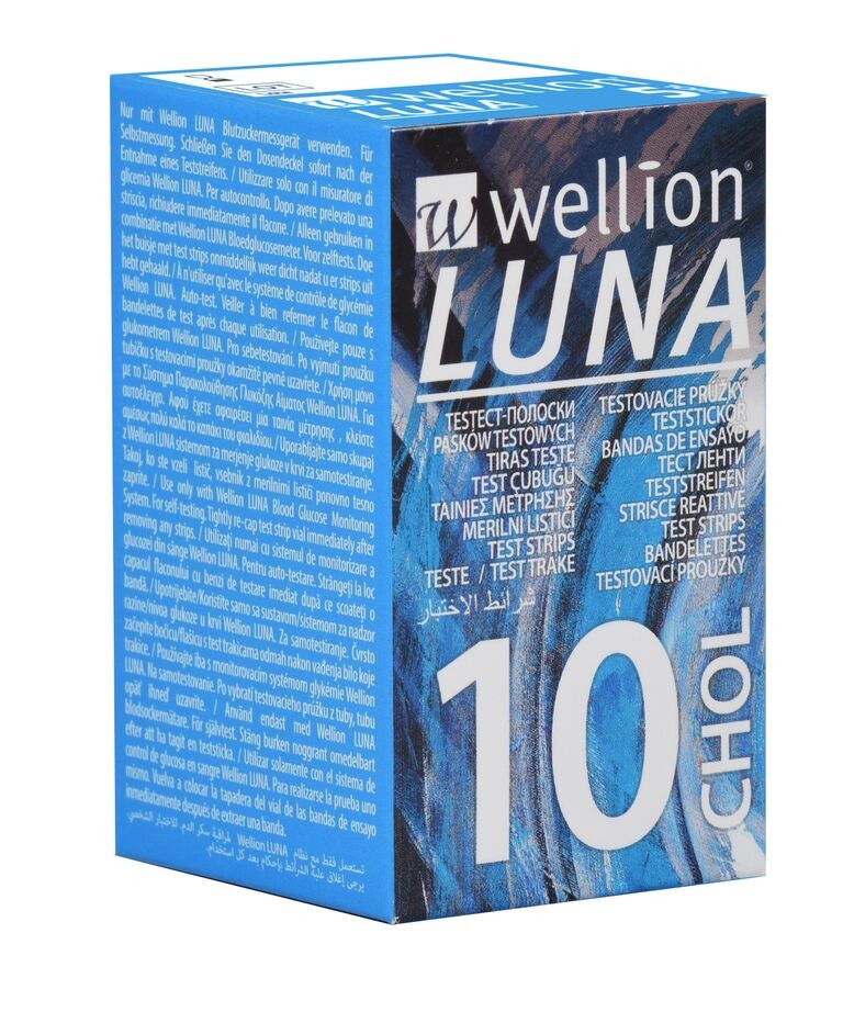 Wellion Luna cholesterol test strips 10 pcs