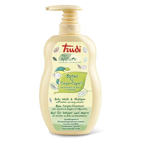 Trudi Nature hypoallergenic baby bath lotion and shampoo with daisy and heather extract 400 ml