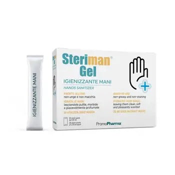 Steriman Travel Hand Sanitizer gel 20 sachets x 2.8 ml