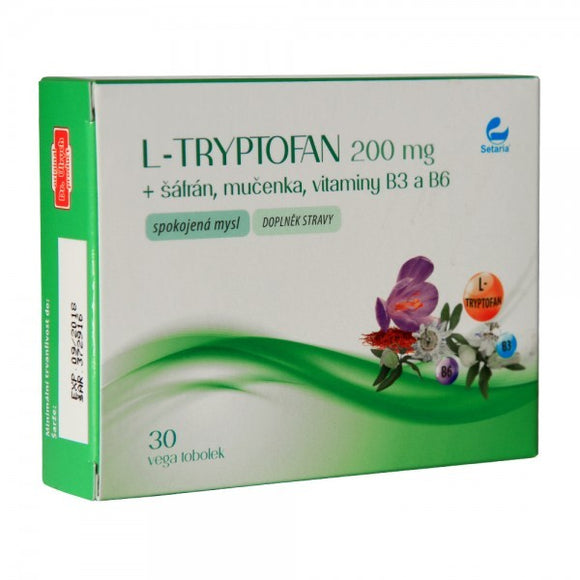 L-TRYPTOFAN 200mg + saffron + passion fruit SETARIA 30 tablets