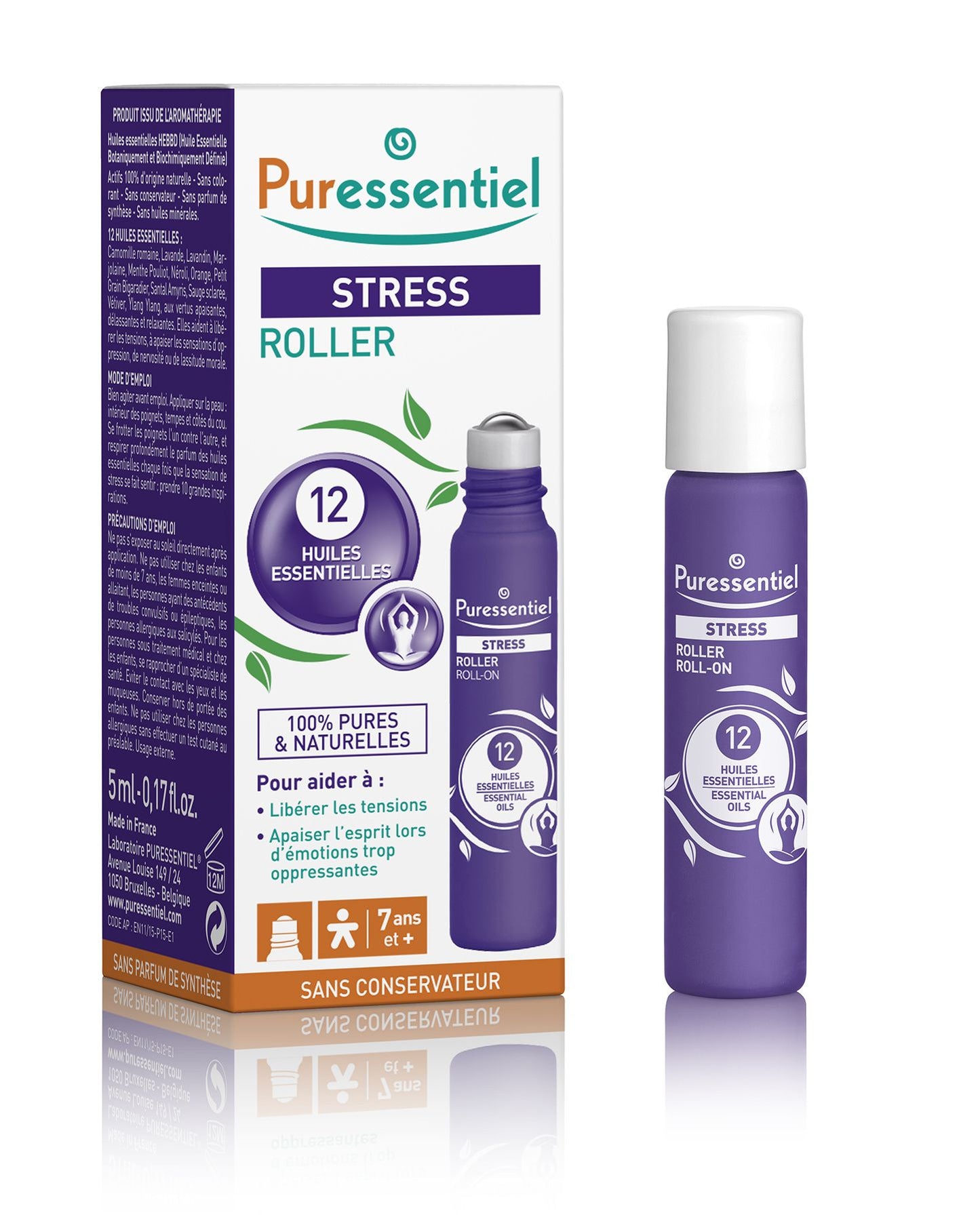 PURESSENTIEL Stree Relief Roll-on 5 ml - mydrxm.com