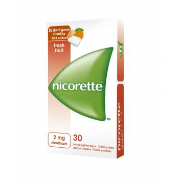 Nicorette FreshFruit Gum 2 mg medicinal chewing gum 30
