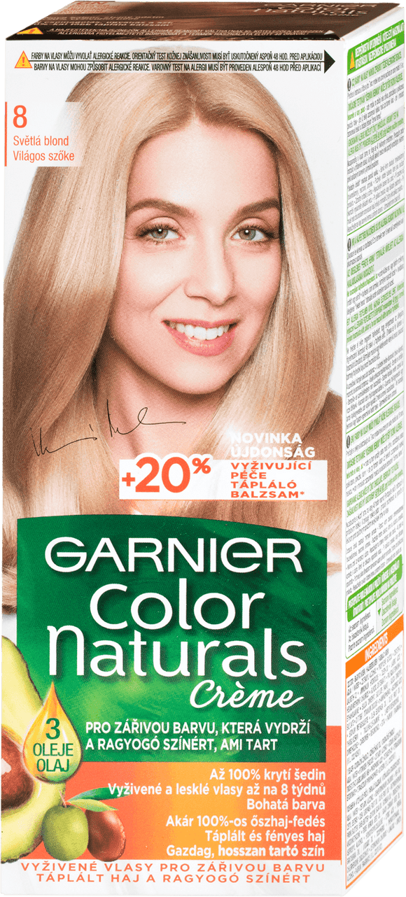 Garnier Color Naturals Hair Color Light blond 8