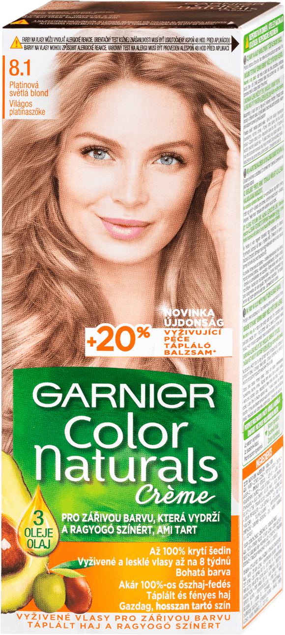 Garnier Color Naturals Hair Color Platinum Blonde 8.1