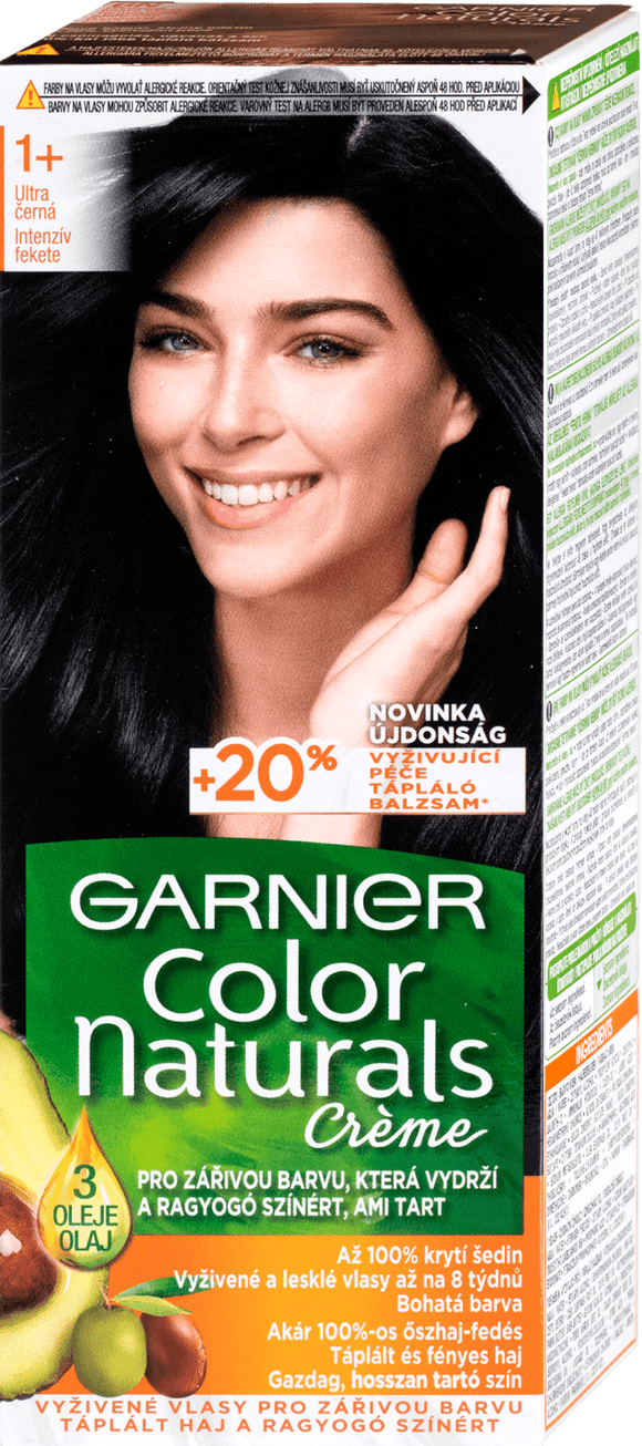 Garnier Color Naturals Hair Color Ultra Black 1+