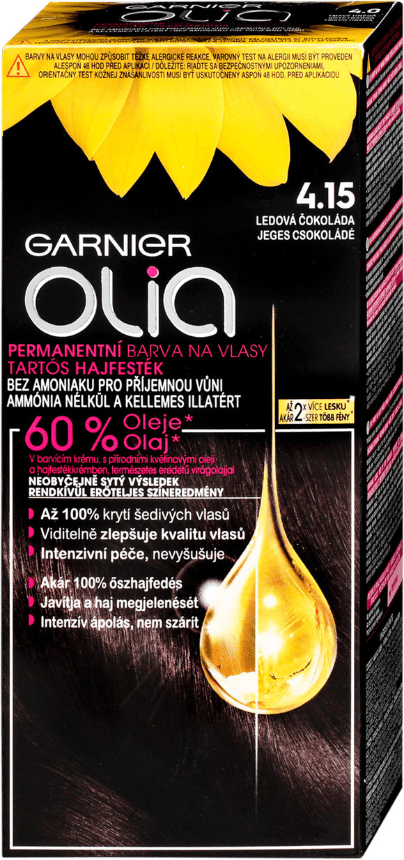 Garnier Olia hair color 4.15 Ice Chocolate