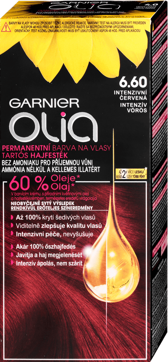 Garnier Olia hair color 6.60 Intense Red