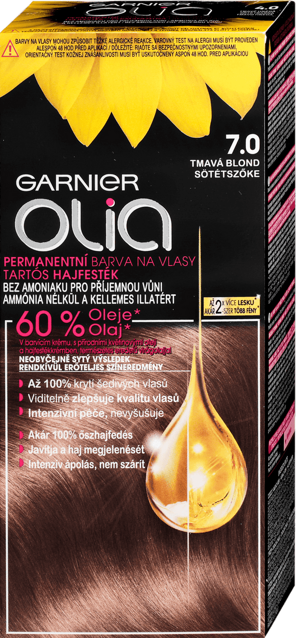 color Dr. Olia hair – Dark Garnier Blond My XM 7.0