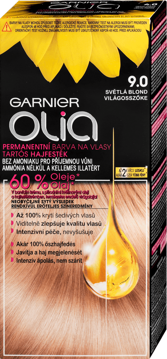 Garnier Olia hair color 9.0 Light Blond