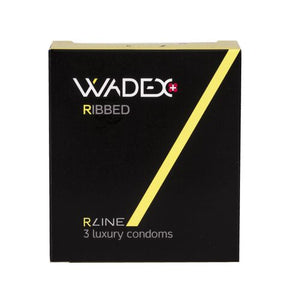 WADEX Ribbed condoms 3 x 3 pcs