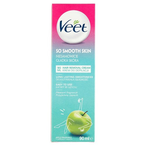 Veet depilatory cream with the scent of apple, 90 ml