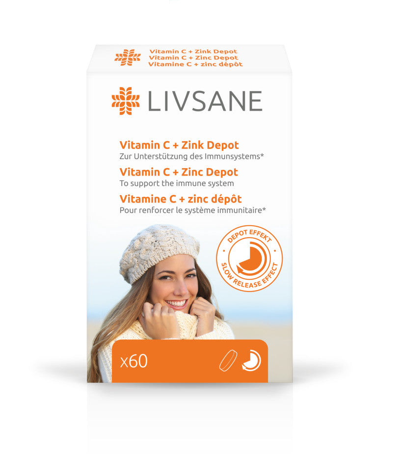 LIVSANE Vitamin C + Zinc high dose 60 pcs