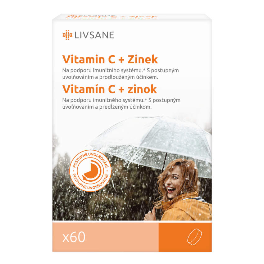 LIVSANE Vitamin C + Zinc high dose 60 pcs