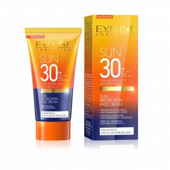 Eveline SUN SPF30 face sunscreen 50 ml - mydrxm.com