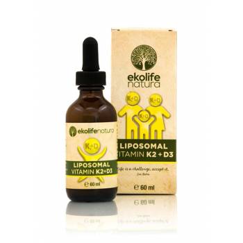 Ekolife Natura Liposomal vitamin K2 + D3 drops 60 ml - mydrxm.com