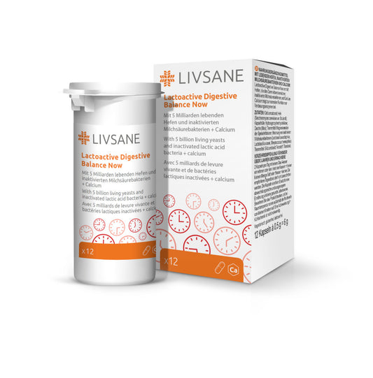 LIVSANE Lactoactive capsules balanced digestion 12 pcs