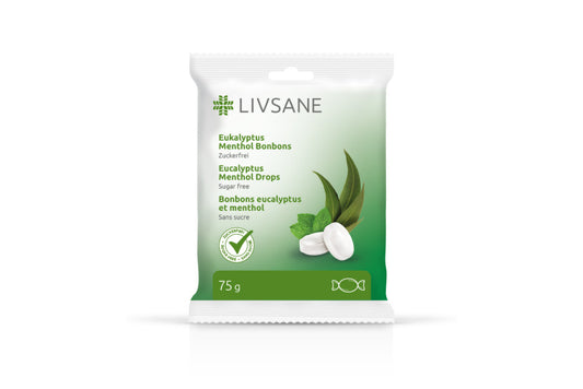 LIVSANE Herbal candies with menthol vitamins 75g