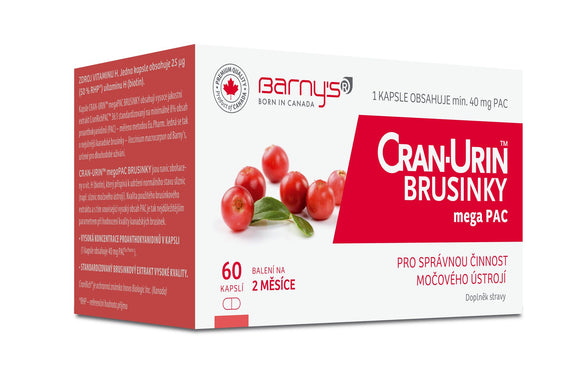 Barny's Cran-Urin megaPAC cranberry 60 capsules - mydrxm.com