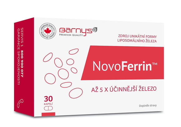 Barny's NovoFerrin 30 capsules Iron food supplement - mydrxm.com