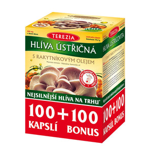 Terezia Oyster mushroom with sea buckthorn oil 100 + 100 capsules - mydrxm.com