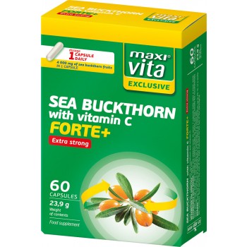 Maxivita Sea buckthorn with vitamin C Forte+, 60 capsules