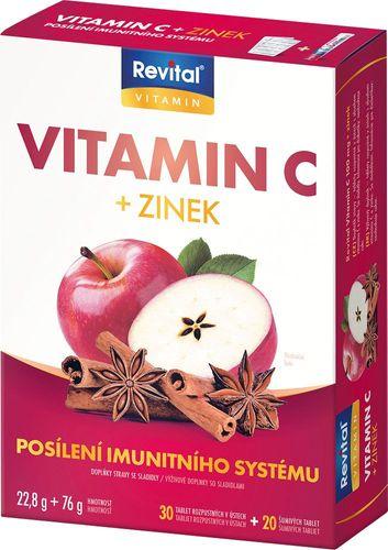 Revital Vitamin C + Zinc 30 tablets + 20 effervescent tablets
