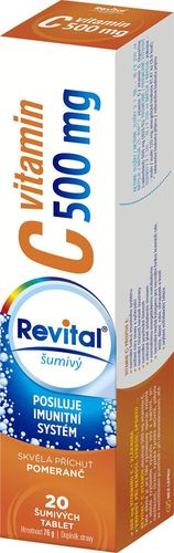 Revital Vitamin C 500 mg orange 20 effervescent tablets