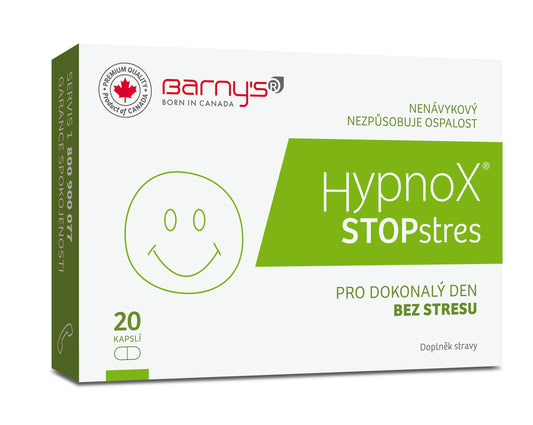 Barny's HypnoX STOP stress 20 capsules for quick stress relief - mydrxm.com