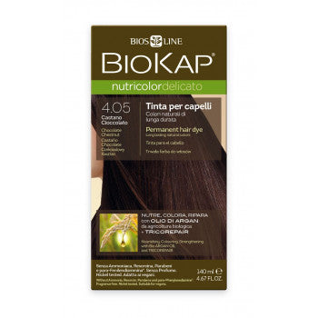 BIOKAP Nutricolor Delicato 4 Natural Light Chestnut hair color 140 ml - mydrxm.com