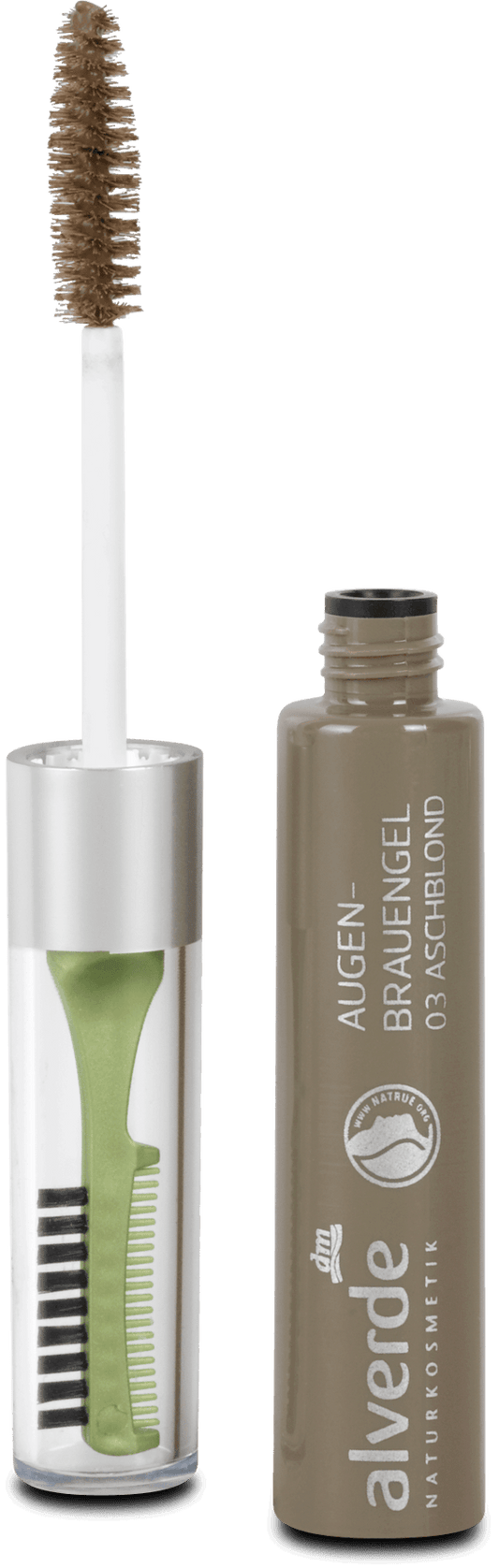 alverde NATURKOSMETIK gel on eyebrow Ash 03, 6 ml