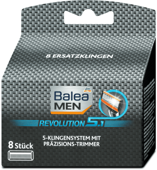 Balea MEN spare heads Revolution5.1, 8 pcs