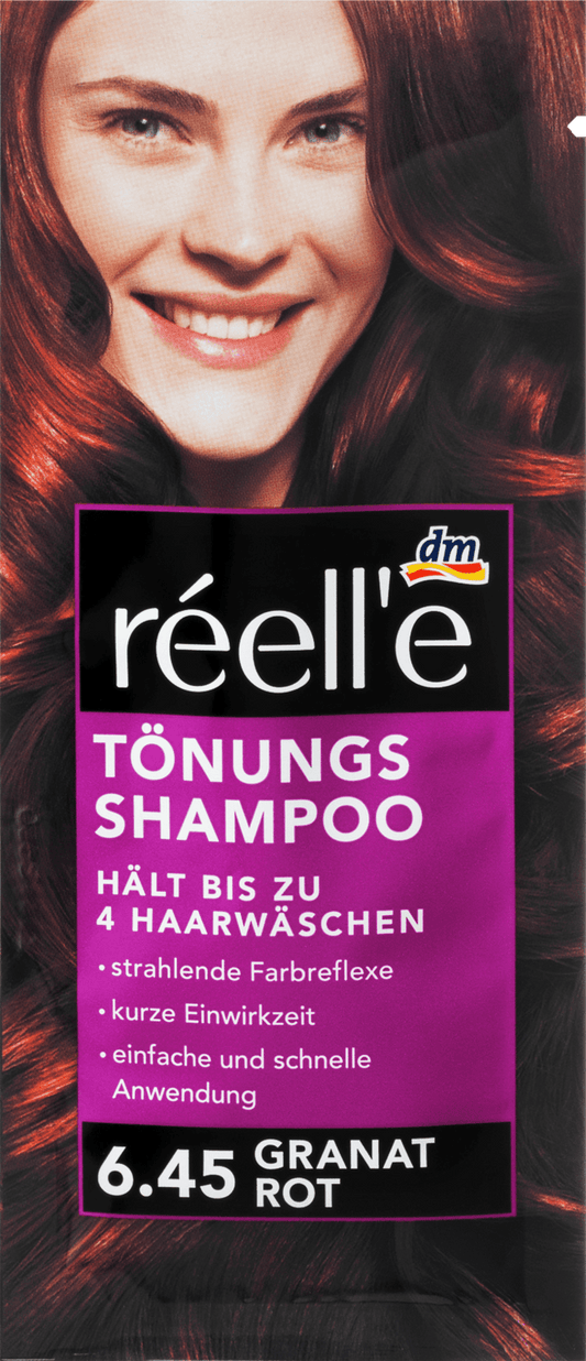 réell'e toning shampoo 6.45 pomegranate red, 14 ml