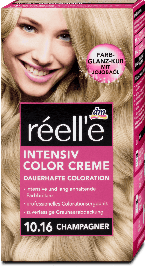 réell'e hair color Intensiv Color Creme 10.16 champagner, 110 ml