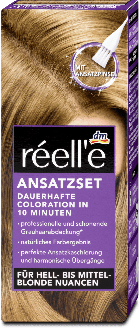réell'e hair color set for blond to medium blond shades 9.0, 35 ml