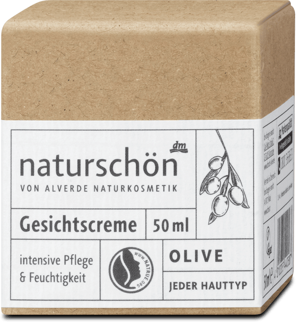 alverde NATURKOSMETIK naturschön face cream with olive oil, 50 ml
